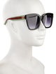 Gucci Web Accent Square Sunglasses