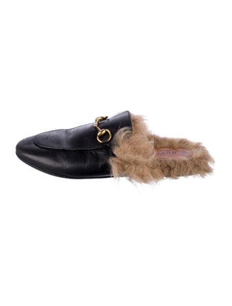 Gucci Horsebit Accent Leather Mules