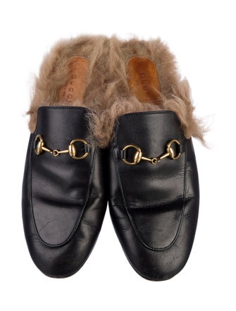 Gucci Horsebit Accent Leather Mules