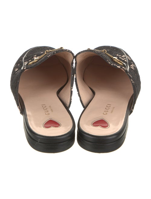 Gucci Horsebit Accent Lace Mules