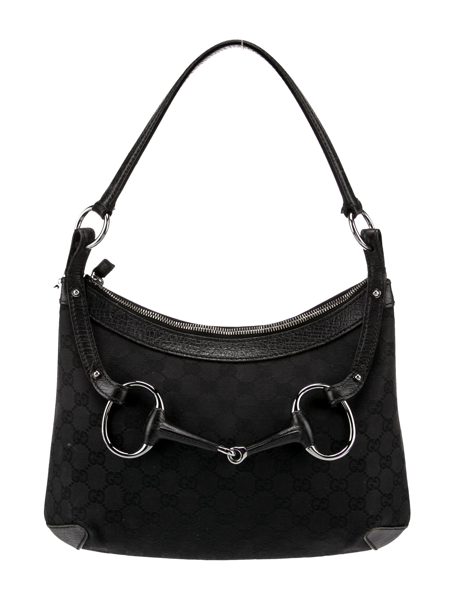 Gucci GG Canvas Horsebit Chain