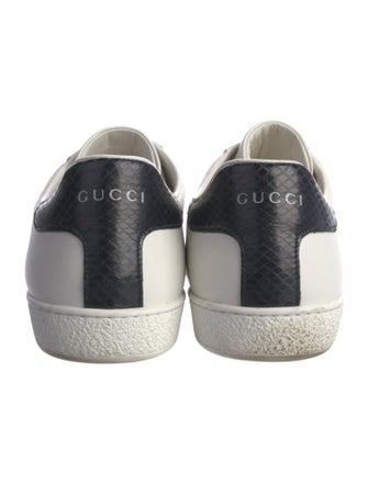 Gucci Web Accent Leather Sneakers