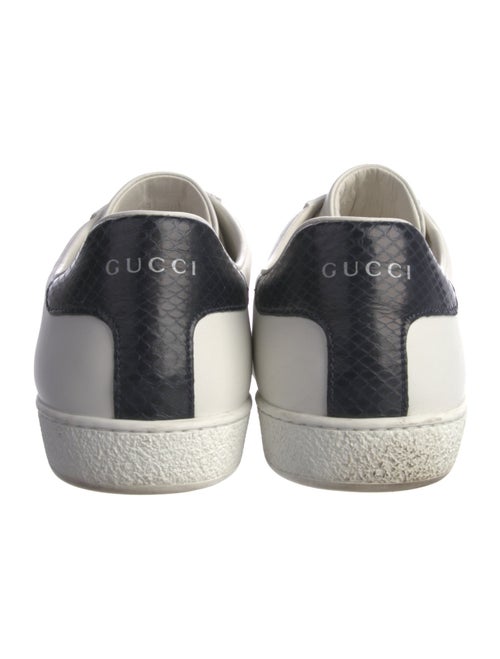 Gucci Web Accent Leather Sneakers