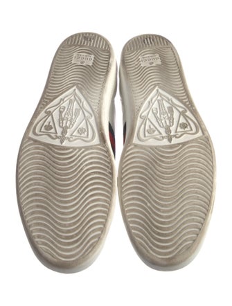 Gucci Web Accent Leather Sneakers