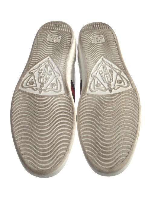 Gucci Web Accent Leather Sneakers