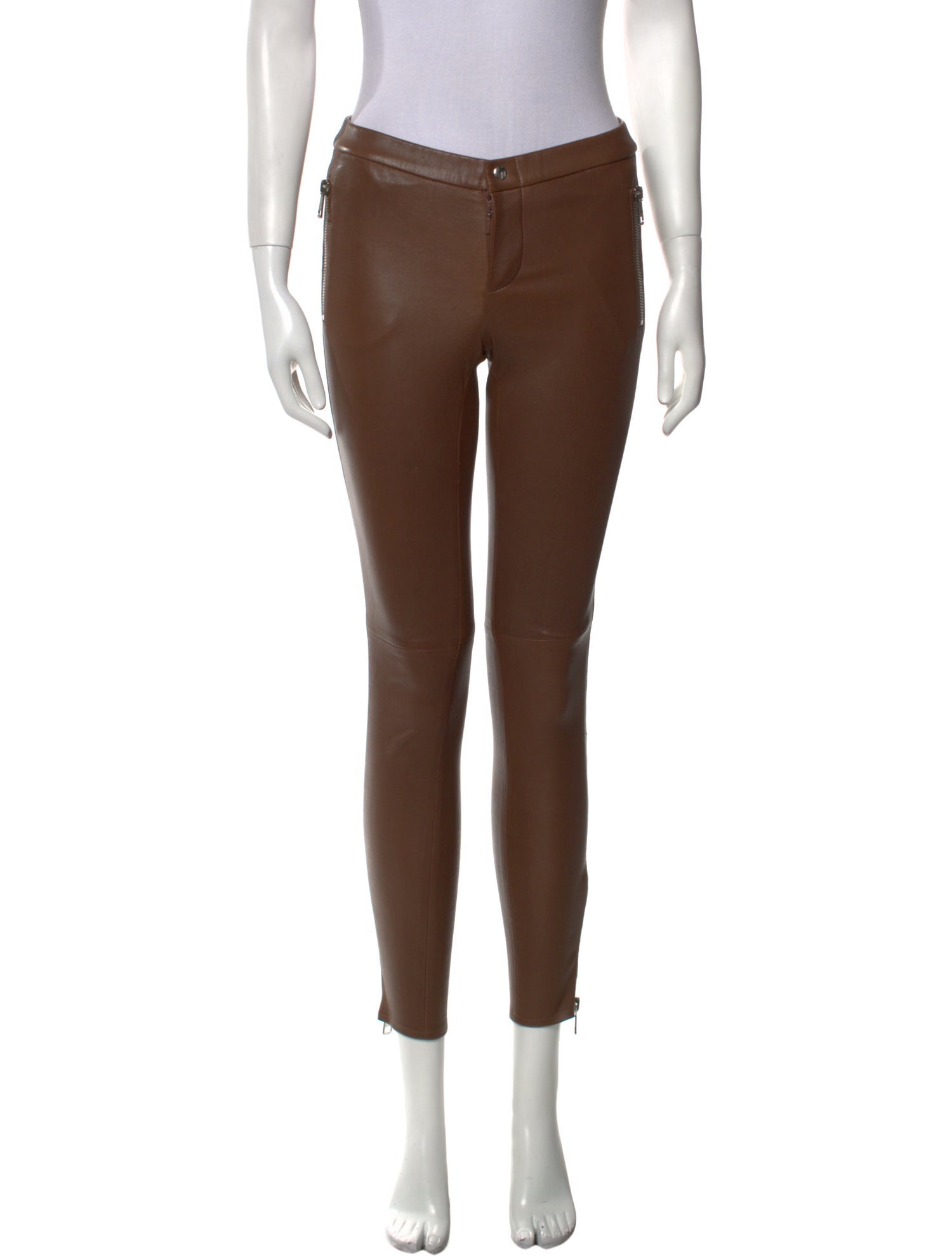 Gucci Leather Skinny Leg Pants
