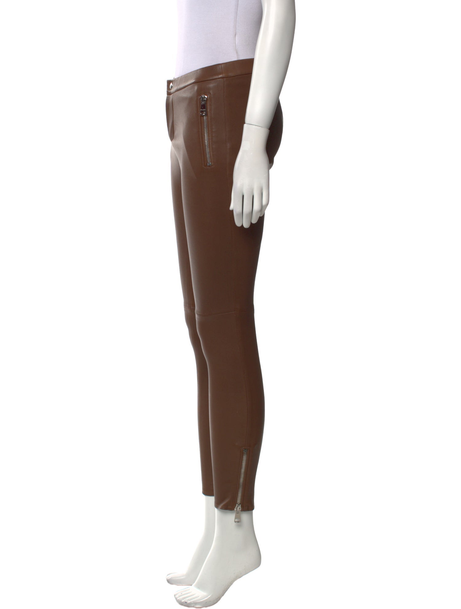 Gucci Leather Skinny Leg Pants