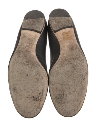 Gucci Horsebit Accent Leather Ballet Flats