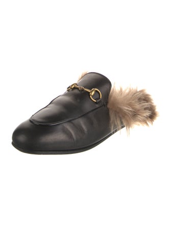 Gucci Horsebit Accent Leather Mules