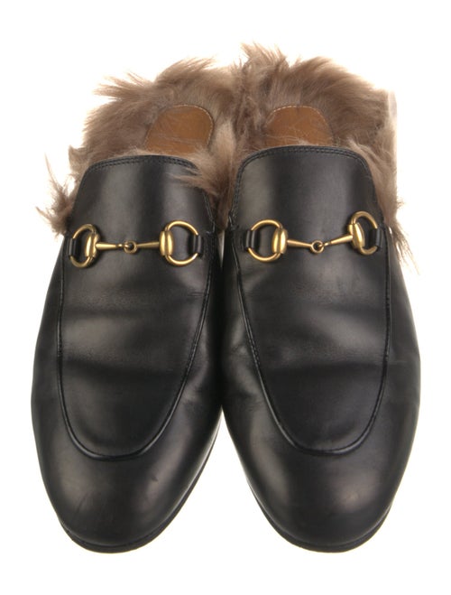 Gucci Horsebit Accent Leather Mules