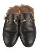 Gucci Horsebit Accent Leather Mules