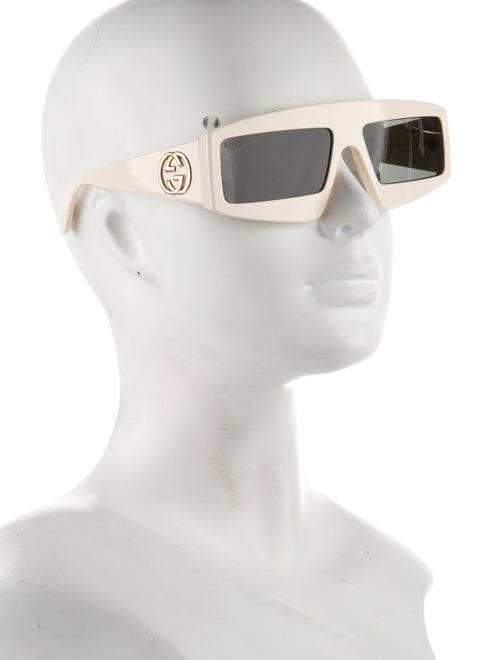 Gucci Interlocking G Logo Shield Sunglasses