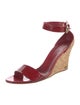Gucci Hasler Horsebit Accent Patent Leather Sandals