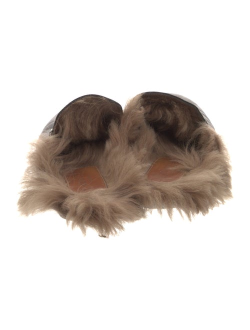 Gucci Leather Chain-Link Accents Mules