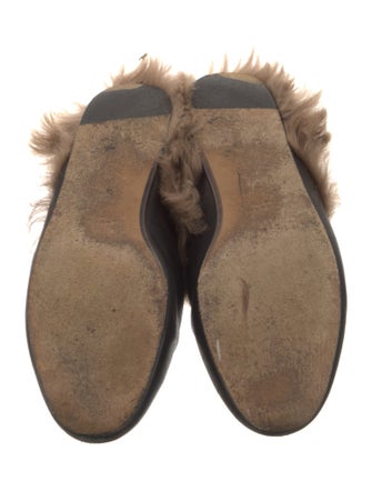 Gucci Leather Chain-Link Accents Mules