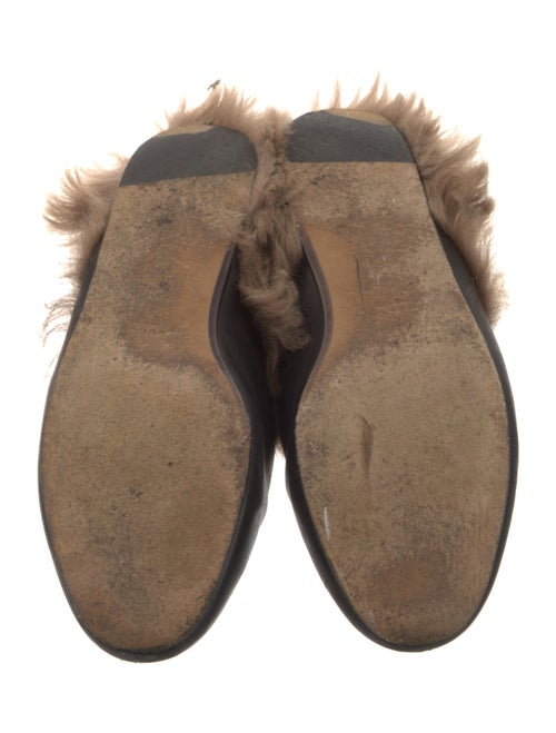 Gucci Leather Chain-Link Accents Mules