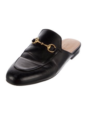 Gucci Horsebit Accent Leather Mules