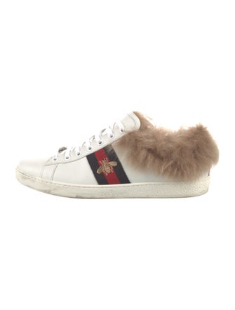 Gucci Sylvie Web Accent Leather Sneakers