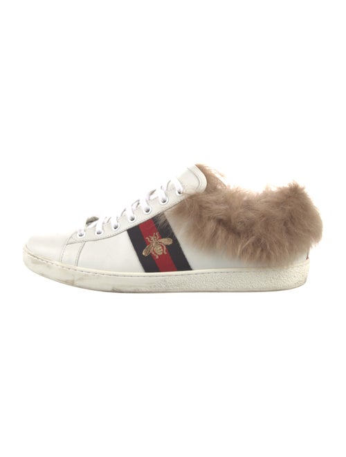 Gucci Sylvie Web Accent Leather Sneakers