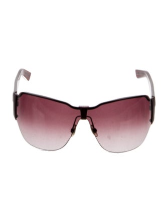 Gucci Interlocking G Logo Shield Sunglasses
