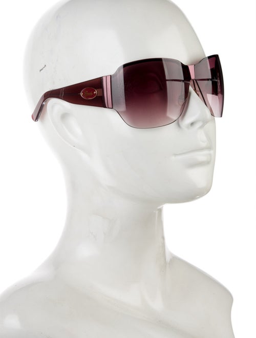 Gucci Interlocking G Logo Shield Sunglasses