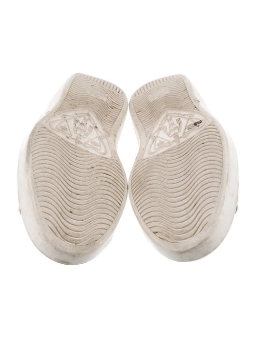 Gucci Web Accent Leather Sneakers