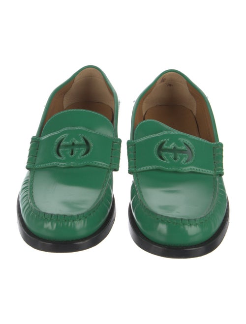 Gucci Interlocking G Logo Leather Loafers