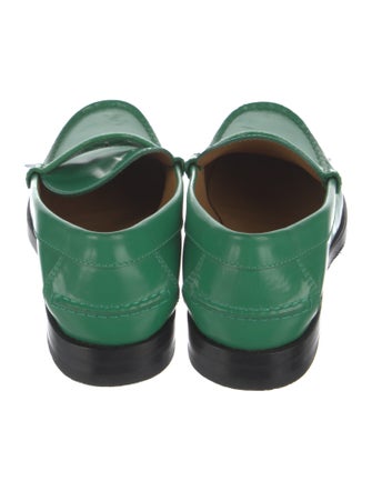 Gucci Interlocking G Logo Leather Loafers
