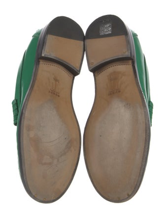 Gucci Interlocking G Logo Leather Loafers