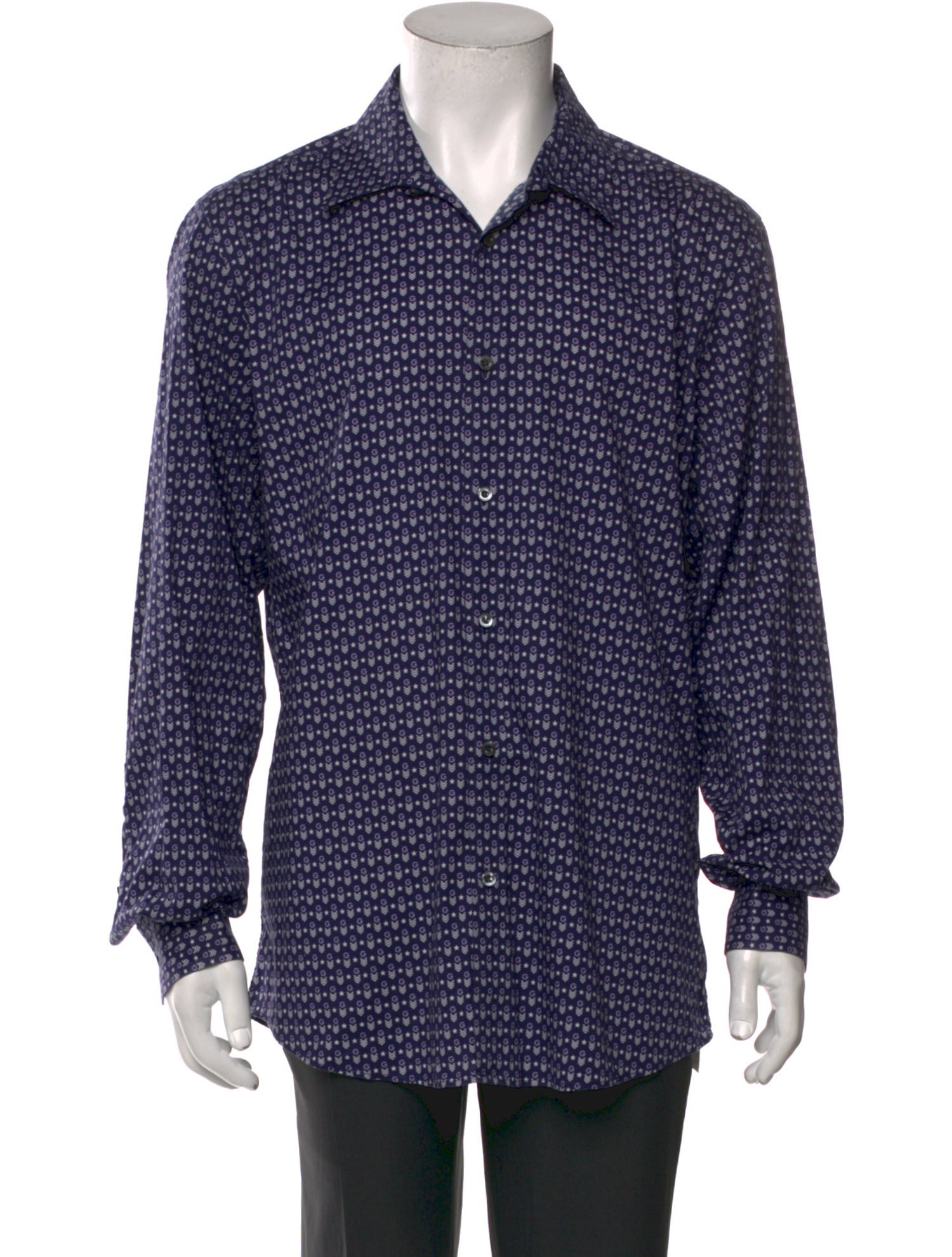 Gucci Printed Long Sleeve Dress Shirt