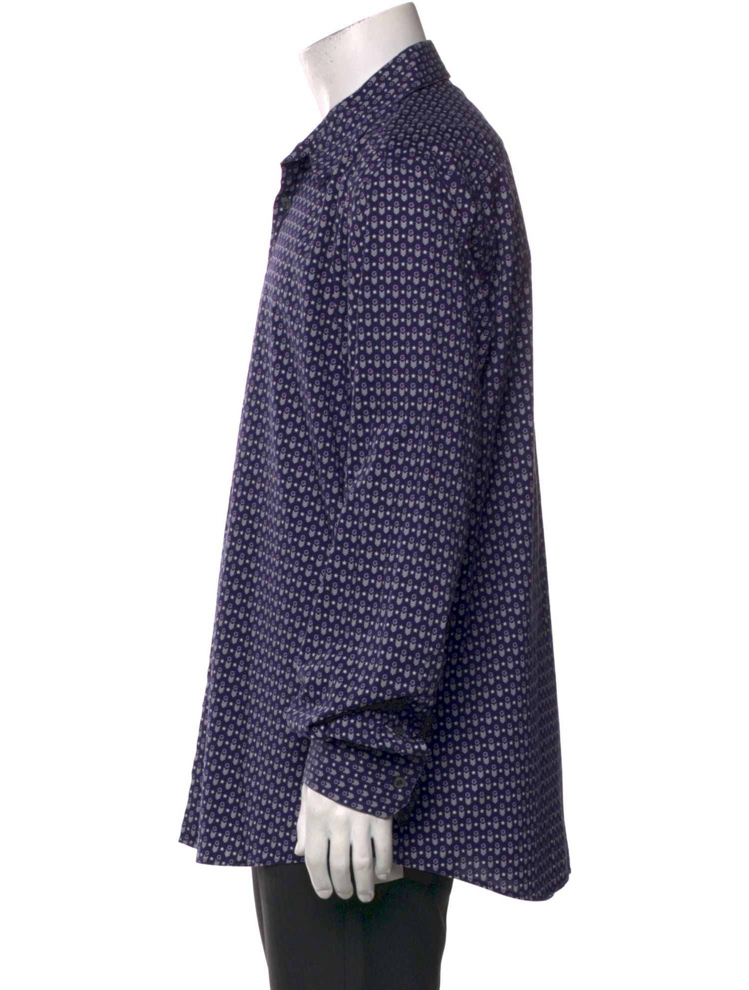 Gucci Printed Long Sleeve Dress Shirt