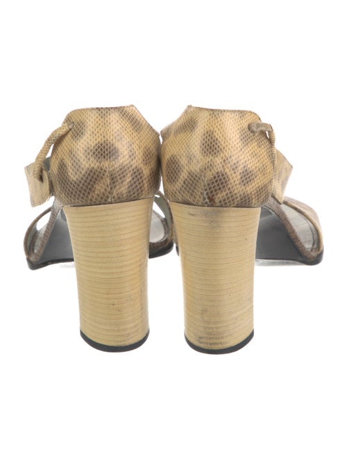 Gucci Lizard Animal Print Sandals