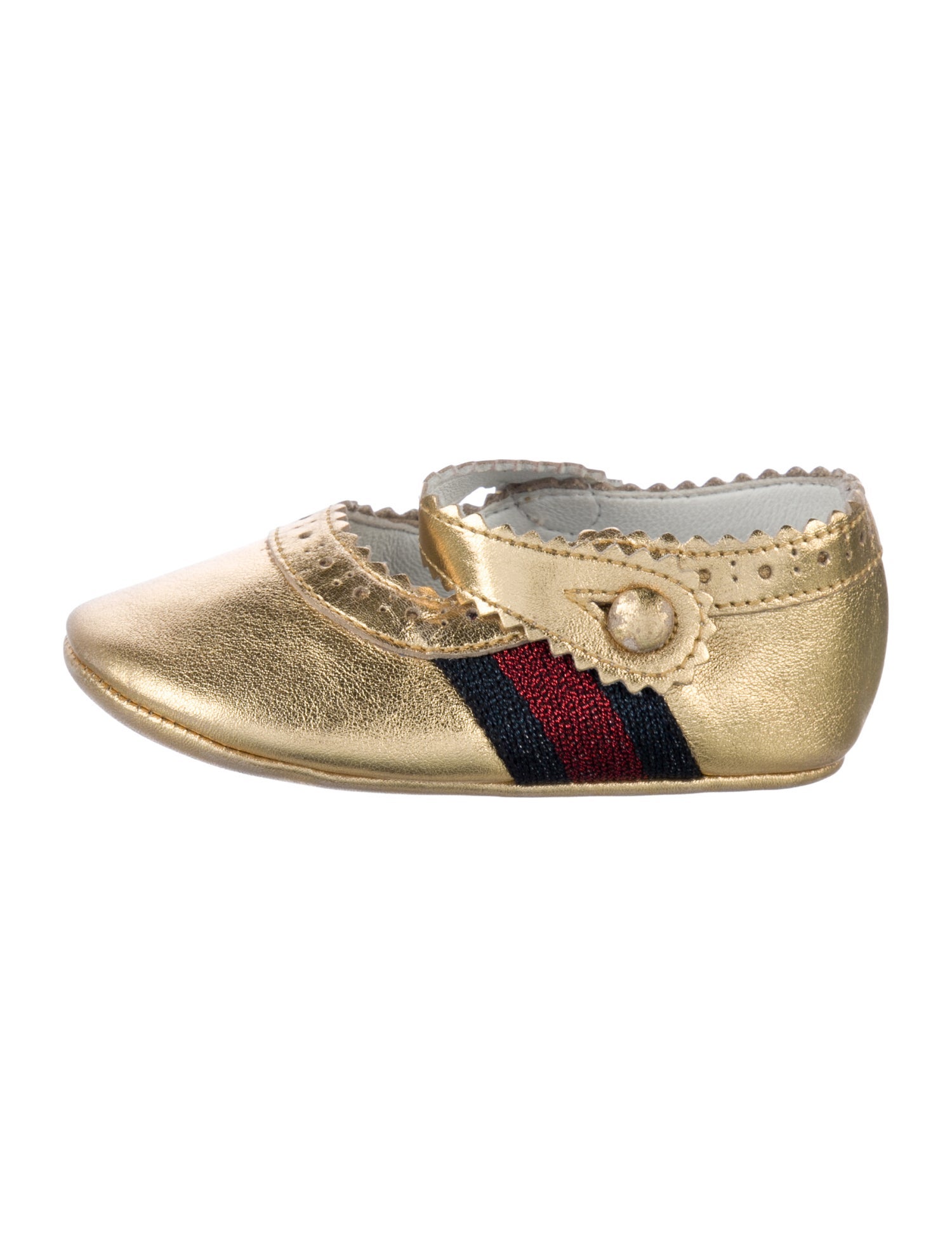 Gucci Girl's Leather Ballet Flats