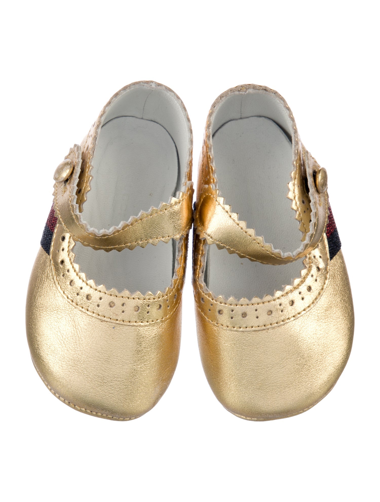 Gucci Girl's Leather Ballet Flats