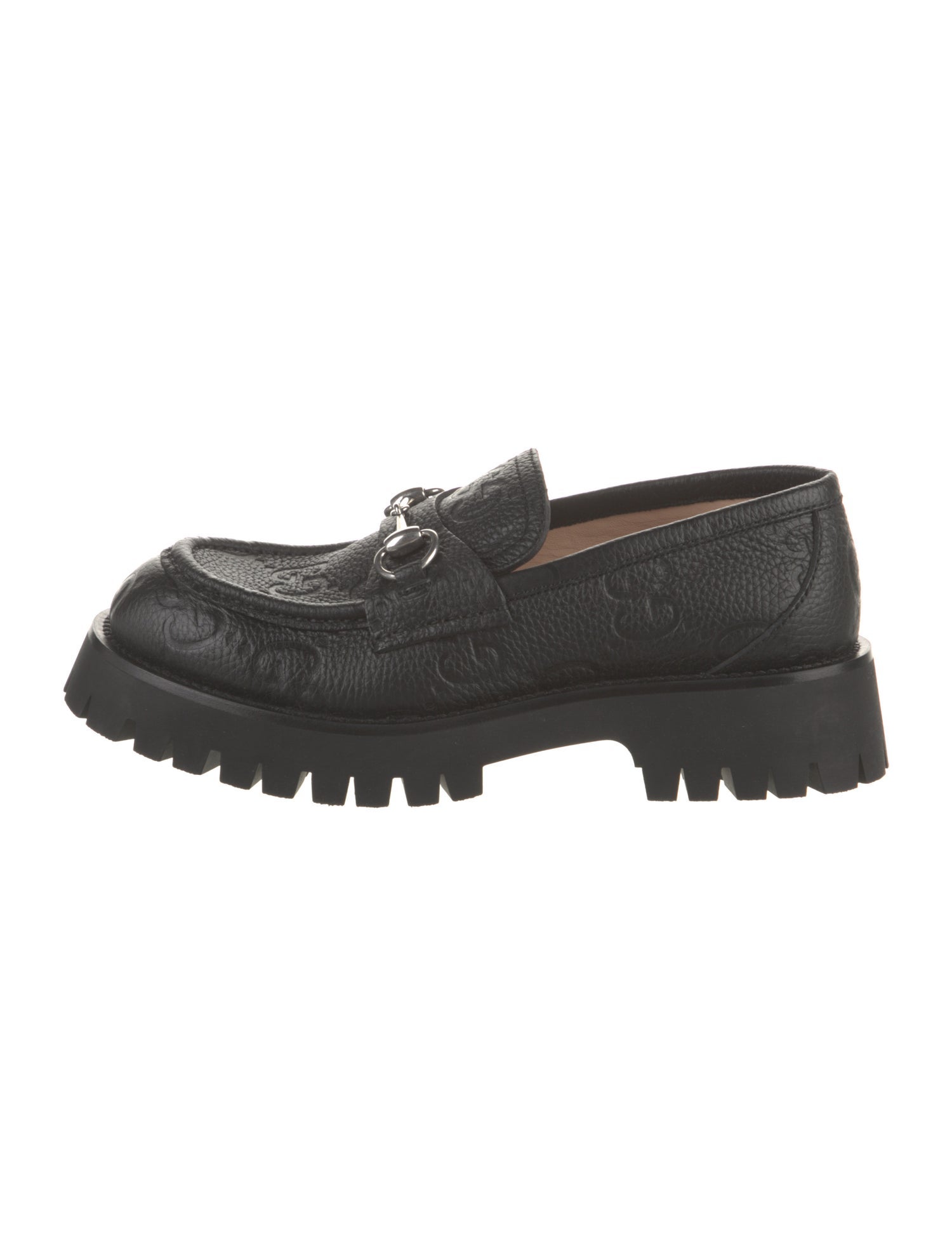 Gucci Horsebit Accent Leather Loafers