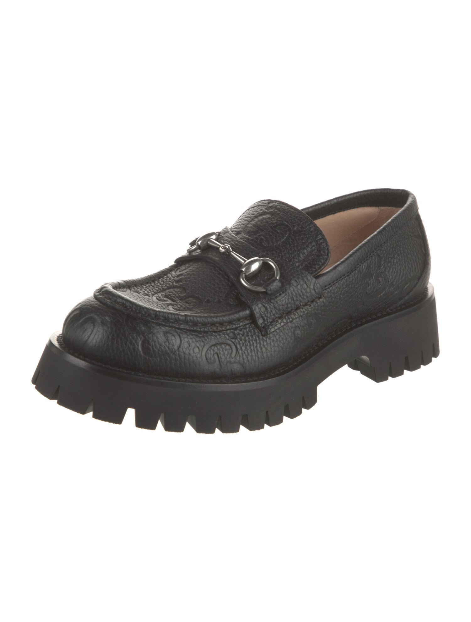 Gucci Horsebit Accent Leather Loafers