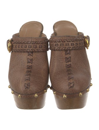 Gucci GG Signature Leather Mules