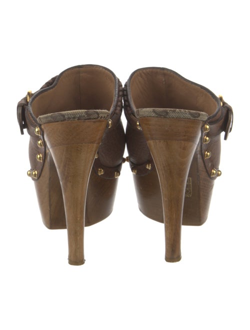 Gucci GG Signature Leather Mules