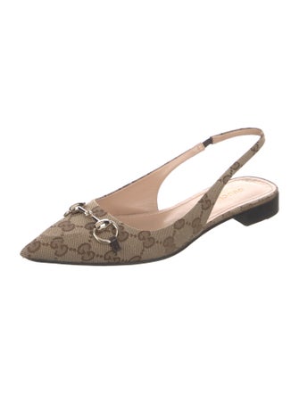 Gucci Printed Slingback Flats
