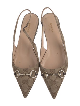 Gucci Printed Slingback Flats