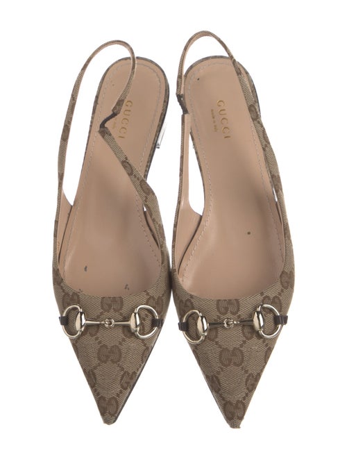 Gucci Printed Slingback Flats