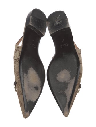 Gucci Printed Slingback Flats