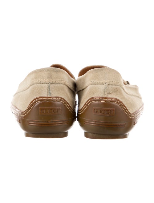 Gucci Horsebit Accent Suede Loafers