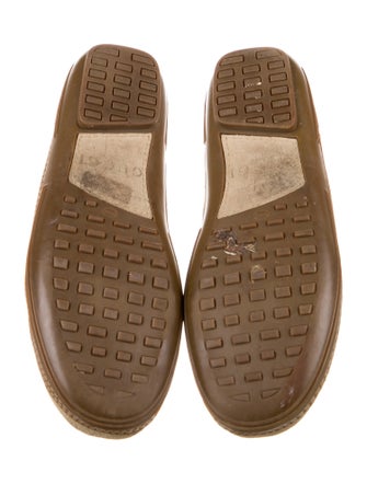 Gucci Horsebit Accent Suede Loafers