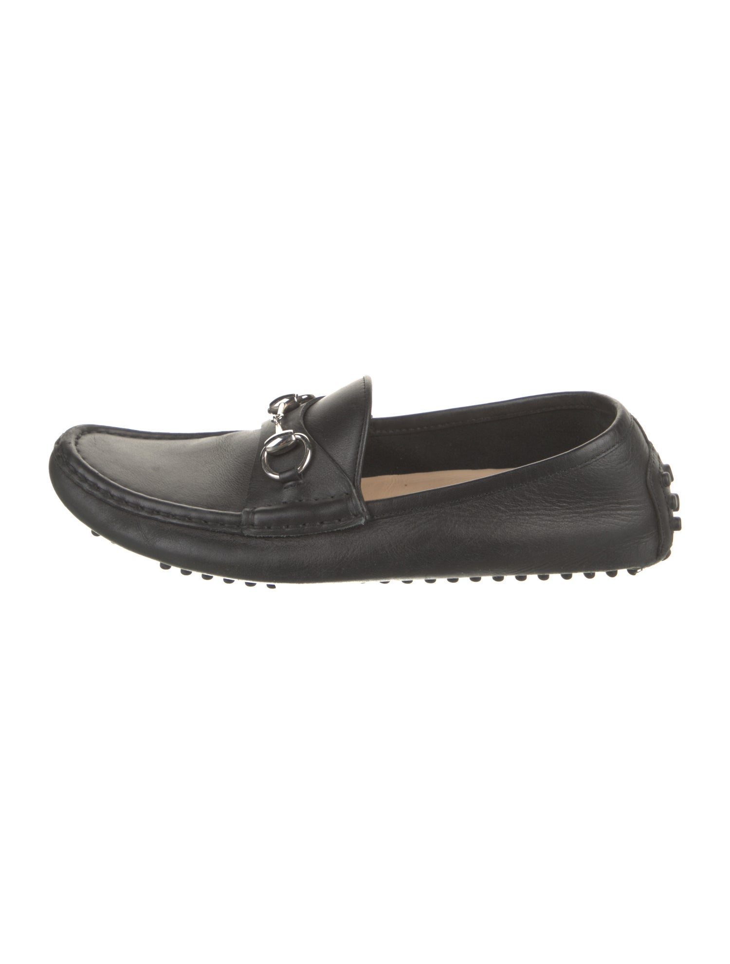 Gucci Horsebit Accent Leather Loafers