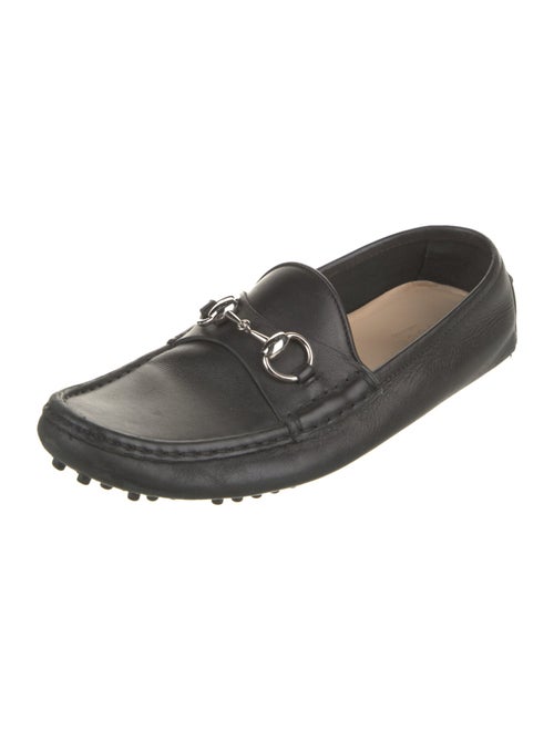 Gucci Horsebit Accent Leather Loafers