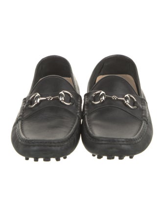 Gucci Horsebit Accent Leather Loafers