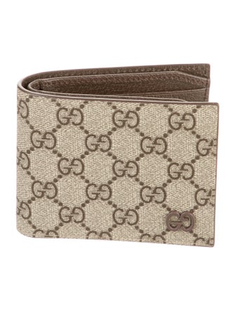 Gucci Bi-Fold GG Supreme Bifold Wallet