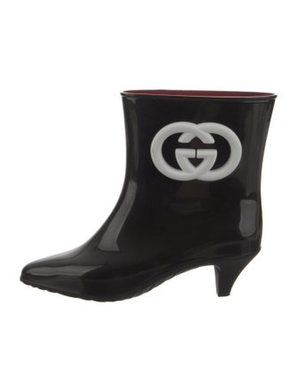 Gucci Interlocking G Logo Rubber Rain Boots