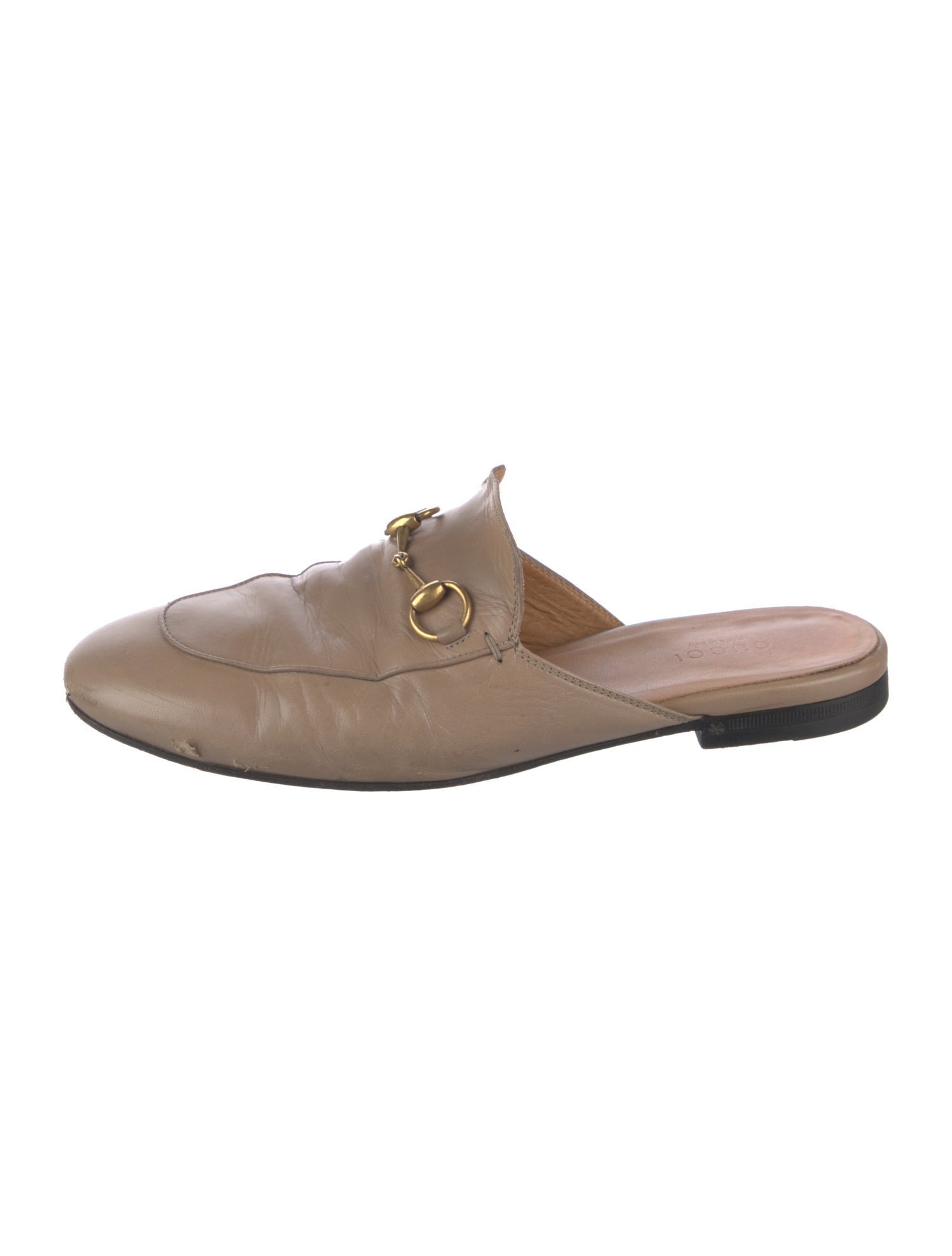 Gucci Horsebit Accent Leather Mules